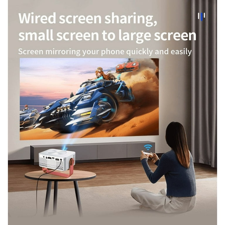 2025 M60 Pro Black Portable Projector Beamer Android 11 4K Dual