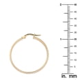 thumbnail image 3 of KoolJewelry 14k Yellow Gold 4x25mm High Polish Ripple Design Round Hoop Earrings, 3 of 4