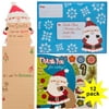 Paper Crafts (12 Pack) Kids Letters to Santa Kits: Christmas Wish List, Stickers, Thank You Cards & Envelopes, Party Favor Bulk Set