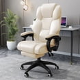 thumbnail image 3 of Back Pillow Office Chair Leather Waterproof Stool Luxury Design Modern Chair Massage Office Silla Oficina Office Furniture My Lux Decor Round, 3 of 29