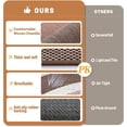thumbnail image 4 of Kitchen Rugs Non Slip Washable 17.3x30, Cushioned Rugs for Kitchen Floor, Absorbent Runner Rug Mats with Rubber Backing for Kitchen, Hallway, Bathroom, Bedroom, Office,  Brown, 17.3"x30", 4 of 6