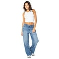 thumbnail image 2 of Celebrity Pink Women's and Women's Plus Slouchy Wide Leg Jean, Available in 30", 32", and 34" inseams, Sizes 1-24W, 2 of 6