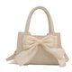 thumbnail image 1 of Bolso Mano para Mujer WDOplteas Hobo Elegante con Lazo PU Gran Capacidad Color Sólido, 1 of 9