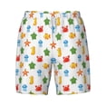 thumbnail image 4 of Lsque Mens Swim Trunks Undersea Animals Pattern - Bathing Suit Compression Liner - Beach Swim Shorts Swimwear - (S-3XL) - Stretch Quick Dry -Medium, 4 of 9