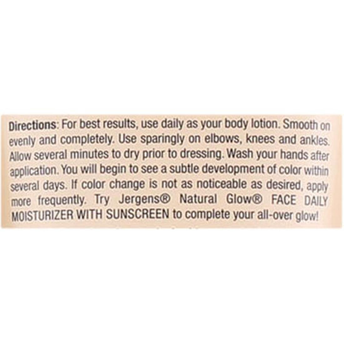 Jergens Natural Glow Daily Moisturizer for Medium Skin Tones, 7.5-Ounce Tubes Pack of 3