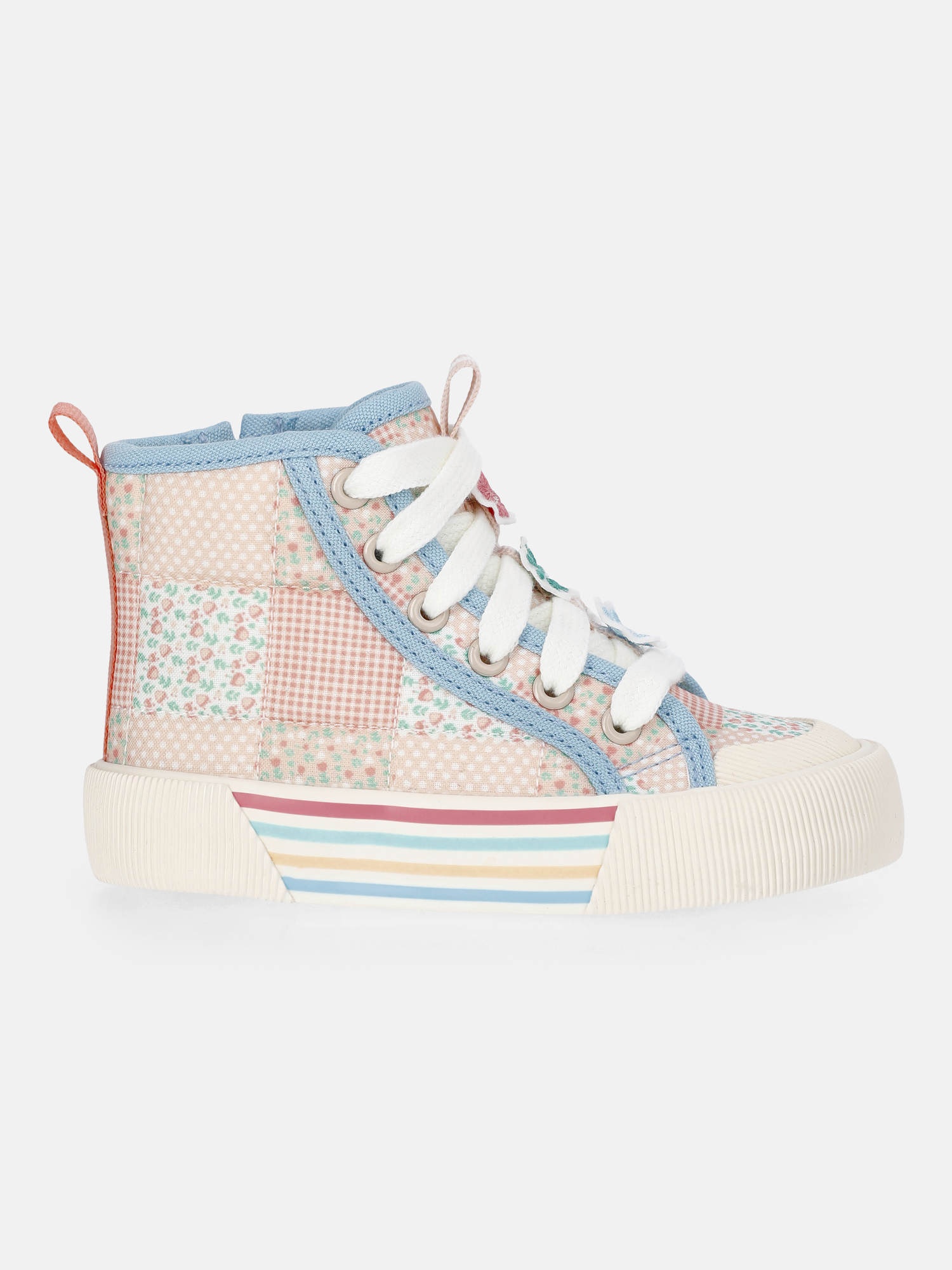 Wonder Nation Toddler Girls Patchwork High-Top Sneaker photo 2