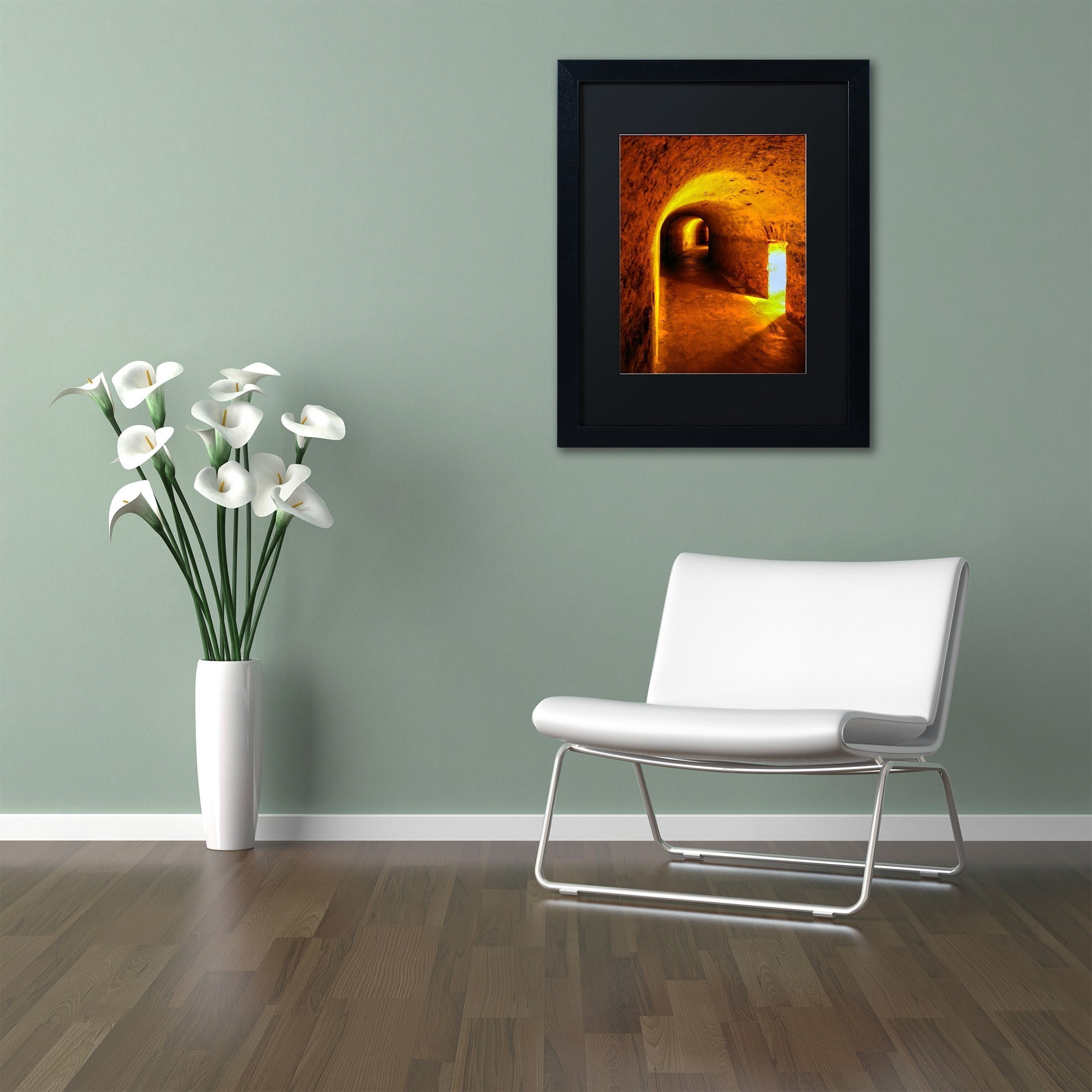 Trademark Fine Art "Castillo San Cristobal 2" Canvas Art by CATeyes, Black Matte, Black Frame