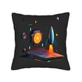 thumbnail image 4 of Set of 2 18x18in Throw Pillow Covers - Futuristic Geometric Design with Vibrant Colors for Couch Bed and Car Decor, 4 of 8