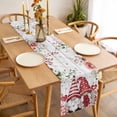 thumbnail image 3 of Pink Valentine's Day Table Runner - 70 Inch Long, Kitchen Dining Table Runner Dresser Scarves, Romance Roses Leaves Gnomes Wooden Farmhouse Decor for Coffee Tables Wedding Party Banquet, 3 of 8
