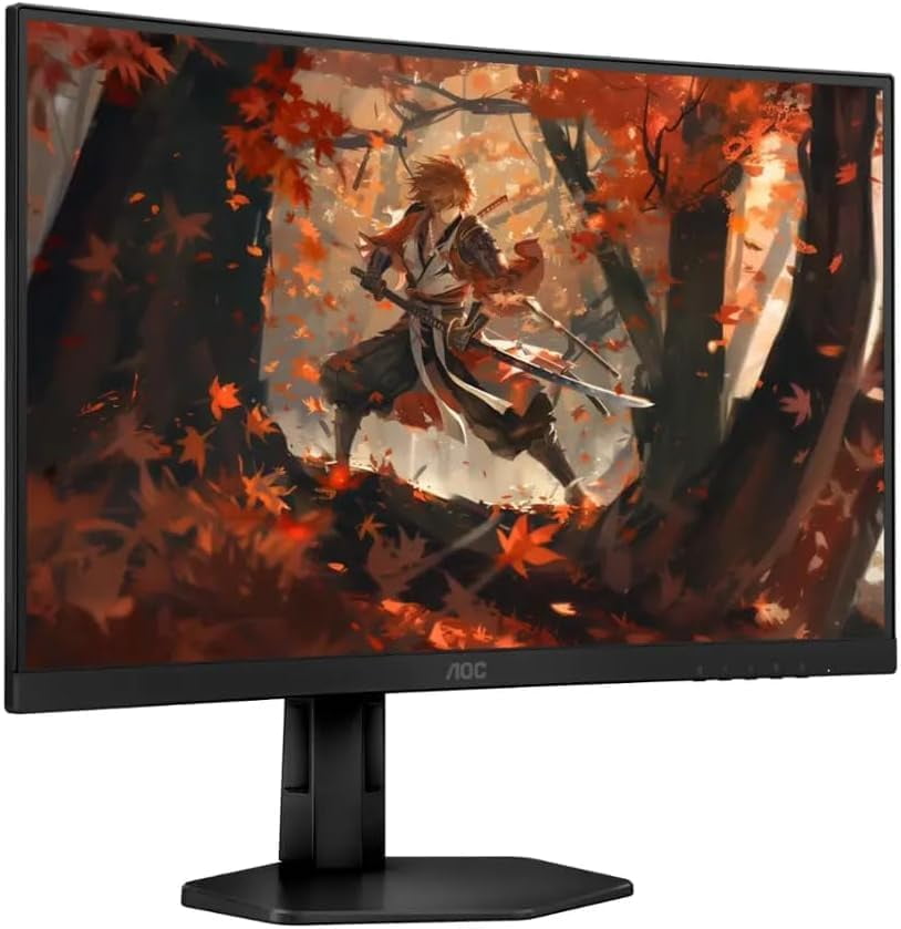 AOC C27G4X 27-Inch Curved Gaming Monitor, FHD 1920x1080, 180Hz, FreeSync, HDR10, VA Panel, 0.5ms Response