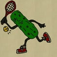 thumbnail image 2 of CafePress - Funny Pickle Playing Tennis - Canvas Lunch Bag with Strap Handle, 2 of 2