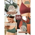 thumbnail image 5 of Kalon Women 4 Pack Racerback Sports Bra V Neck, 5 of 7