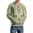 thumbnail image 5 of Green Damask Pattern Men's Women New Sweatshirt Hoodie Men's Plus Size Sweatshirt Hooded Sweatshirt 3d Printed Street Men's Cloth, 5 of 6