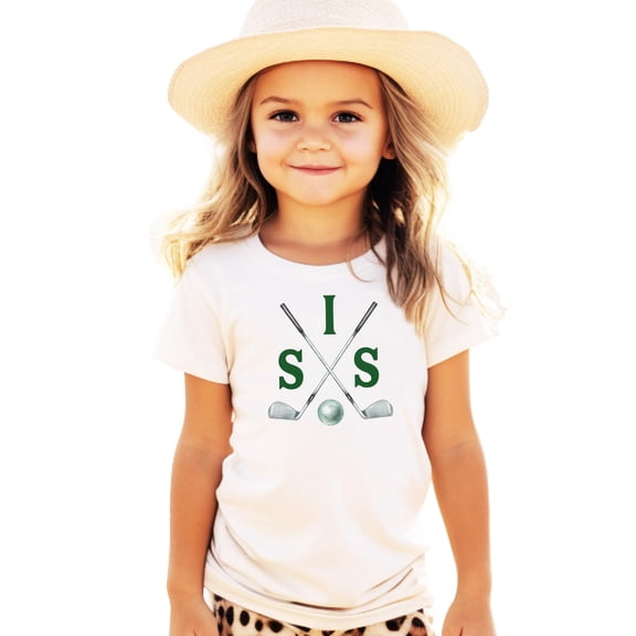 One Golf Sticks Matching Family 1st Birthday Shirts Sis 12 Months - Sold Individually