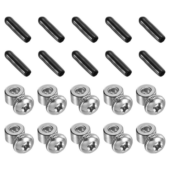 Uxcell Replacement Adjustable Screws and End Caps Jump Rope Spare Replacement Accessories 5 Set