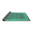 thumbnail image 2 of Ahgly Company Indoor Rectangle Oriental Turquoise Blue Traditional Area Rugs, 5' x 7', 2 of 4