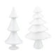thumbnail image 4 of 2 piezas de modelo de árbol de Navidad blanco para niños, material de manualidades DIY, adorno navideño, accesorios decorativos para niños (2 tamaños), 4 of 7