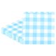 thumbnail image 1 of Uxcell 50Pack Servilletas de Papel Escallopadas a Cuadros Gingham para Fiestas y Eventos[Azul], 1 of 6