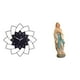 thumbnail image 1 of Reloj De Pared Silencioso Con Estatua De La Virgen María Para Interiores, Relojes Decorativos Sencillos, Reloj Colgante Con Forma De Flor, Obra De Arte Para Dormitorio, Cafetería, Decoración, 1 of 8
