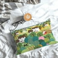 thumbnail image 3 of Salouo Garden Farm Pattern Pillow Cases,1PC Pillow Covers with Envelope Closure Decorative Pillow Case for Bed Couch,Pillows Not Included-20"x30", 3 of 6