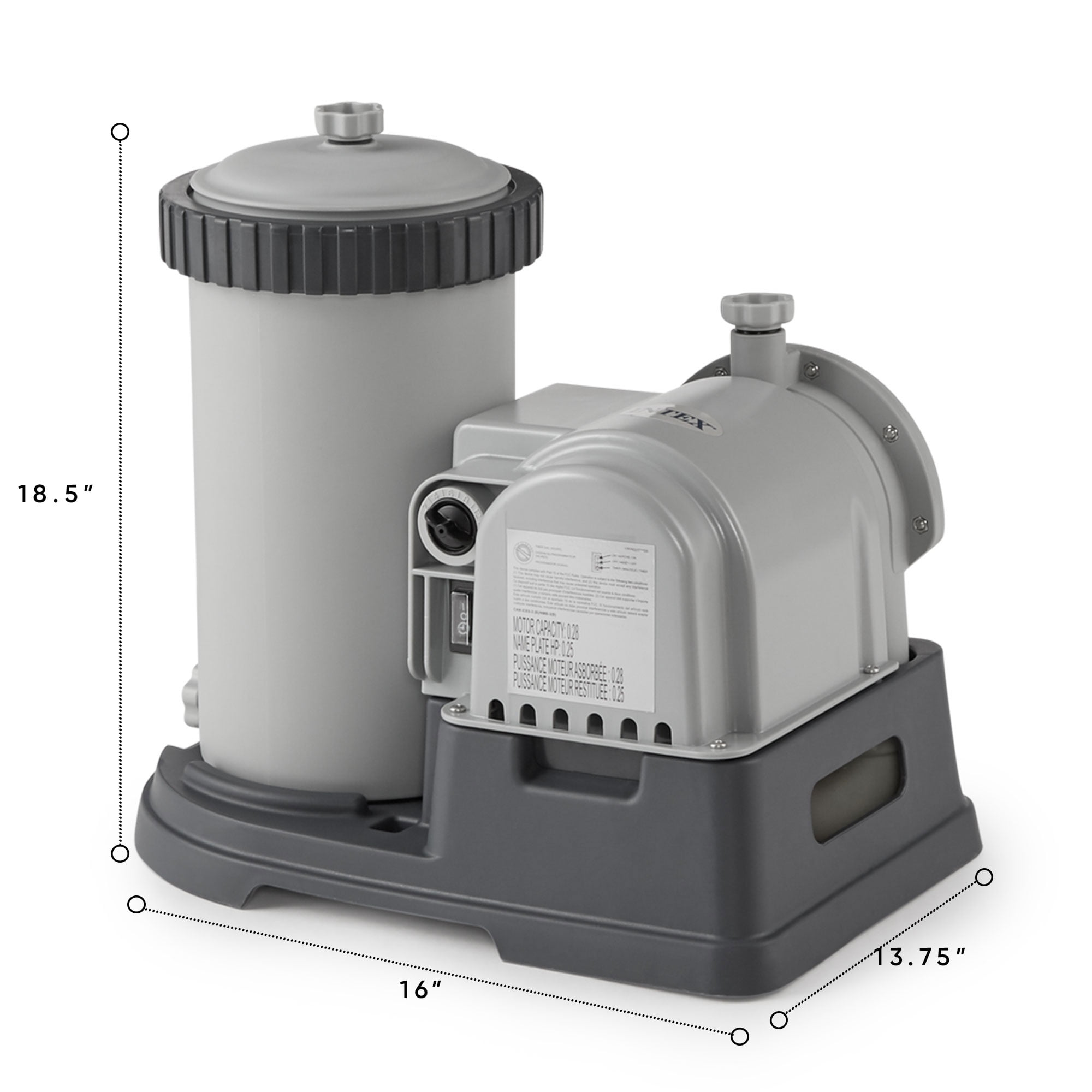 pool pump with cartridge filter