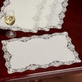 thumbnail image 2 of Evangelina Placemats Ivory Set of Four Placemat Set of Four, 2 of 5