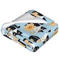 Salouo FUNNY CAT IS DRINKING WATER Print Bed Blankets,Flannel Blanket