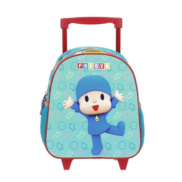 Mochila con Ruedas Chico Verde Chenson Pocoyo Kinder HAPOC para niño CHENSON PY65691-G