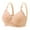 Beige, variant on Women Lady Plus Size Gathered Bra Adjustable Pair Of Thin Cup Underwear Women Soft Breathable Bra