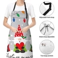 thumbnail image 6 of Cauagu Merry Christmas Gnome1 Aprons with Pockets,Waterproof Apron for Women,Kitchen Cooking Apron Adjustable Bib Aprons Chef Apron for Cooking,Drawing,Crafting, 6 of 8