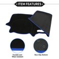 thumbnail image 4 of Funda de alfombrilla de tablero Unique Bargains para Toyota Avanza 2012-2019, poliéster antideslizante negro con azul para consola central, 4 of 6