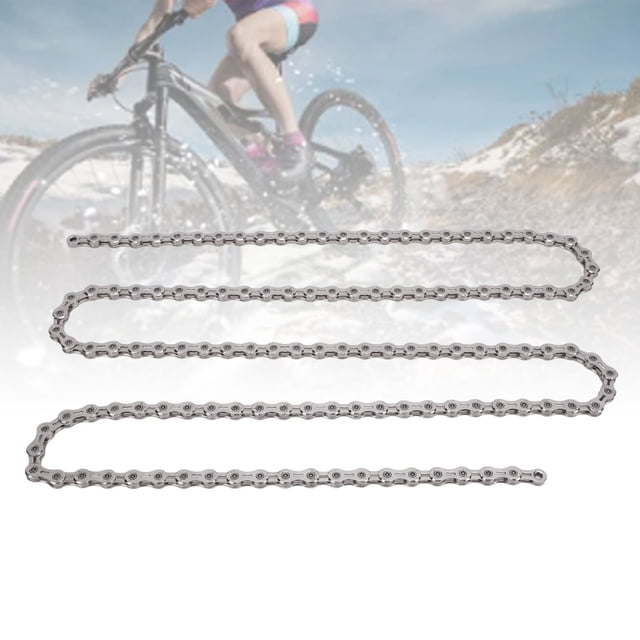 Chaîne de Vélo Demi-Creuse, Chaîne Routière Légère à 12 Vitesses avec 2 Connecteur de Chaîne, Réaction de Changement Plus Rapide, Longue Durée de Vie, Haute Rigidité, Haute Abrasion, pour un Pédalage Efficace