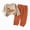 A199-Brown, variant on Ccpelsie Toddler Kids Baby Boy Fall Clothes 2T 3T 4T 5T 6T Letter Print Long Sleeve Tops and Pants Winter Outfits(Brown,6-9 Months)
