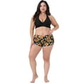 thumbnail image 3 of DARING DIVA Women's Plus Size 2 Pcs Swimsuits Halter Bathing Suit Sets L Black, 3 of 6