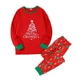 thumbnail image 2 of Nituyy Holiday Family Matching Pajamas Christmas Pjs Set Long Sleeve Tops Xmas Pajamas Pant Cute Family Jammies, 2 of 8