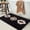 Modern, variant on 20x32in Black Aztec Boho Western Non Slip Bath Mat for Bathroom