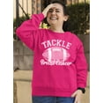 thumbnail image 3 of Tackle Breast Cancer Support Crewneck Sweatshirt, XL, Pink, 3 of 6