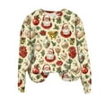 thumbnail image 6 of idosla Christmas Sweatshirt for Women 2025 Vintage Crewneck Xmas Tops Funny Graphic Tees Long Sleeve Holiday Outfits (Light Yellow, S), 6 of 8