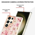 thumbnail image 2 of Allytechgroup Galaxy S24 Ultra Case, 2024 Trendy Floral Series TPU Slim Back Cover Shell Shockproof Anti-Scratch Phone Case for Samsung Galaxy S24 Ultra, Azaleas, 2 of 5