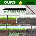 thumbnail image 2 of cyrico 16 inch Rebar Stakes, Heavy Duty 16 Pack Ground Stakes with Chisel Point End, 3/8" Diameter Straight Steel Metal Anchor for Camping, 2 of 7