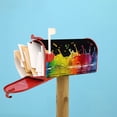thumbnail image 4 of Lsque Vibrant Color Splash Mailbox Cover Standard Size ,Magnetic Mailbox Covers Post Wraps Letter Box Cover -25.5x21 in, 4 of 9