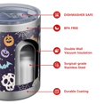 thumbnail image 4 of 12oz Tumblers Dark Halloween Pattern Vacuum Insulated Stainless Steel Travel Tumbler Cups Mug with Lid and Straw for Beer,Coffee,Beverages with Cleaning Brush for Cold & Hot Drinks, 4 of 5