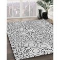 thumbnail image 3 of Ahgly Company Machine Washable Indoor Rectangle Transitional White Smoke Area Rugs, 2' x 3', 3 of 7