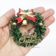 thumbnail image 2 of Corona navideña en miniatura, mini corona navideña colgante, decoración para árbol de Navidad, casa de muñecas, guirnalda, accesorios de decoración de pared, 2 of 5