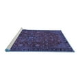 thumbnail image 2 of Ahgly Company Machine Washable Indoor Round Persian Blue Traditional Area Rugs, 6' Round, 2 of 4