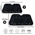 thumbnail image 3 of Picia Gamepads Curved Windshield Sunshade Accordion Folding Style Auto Shade for Car Truck SUV Van Blocks UV Ray Sun Visor Protector -Small, 3 of 7