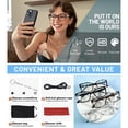 thumbnail image 2 of OCCI CHIARI Women's Blue Light Blocking Reading Glasses Stylish Computer Readers UV400 Protection Clear Vision Composite Lens , (Gray ,+3.0), 2 of 8