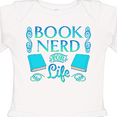 thumbnail image 4 of Inktastic Book Nerd for Life Boys or Girls Long Sleeve Baby Bodysuit, 4 of 5