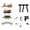 B, variant on Christmas Tree Hanging Train Set 37 Pcs Battery Powered, Electric Festive Christmas Train with Light Sound Track, Holiday Decor for Around Tree Under Tree Home Party Display