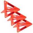 thumbnail image 1 of KAKOWELY 3Pcs Emergency Safety Triangle Red Folding Plastic Warning For Cars, 1 of 8